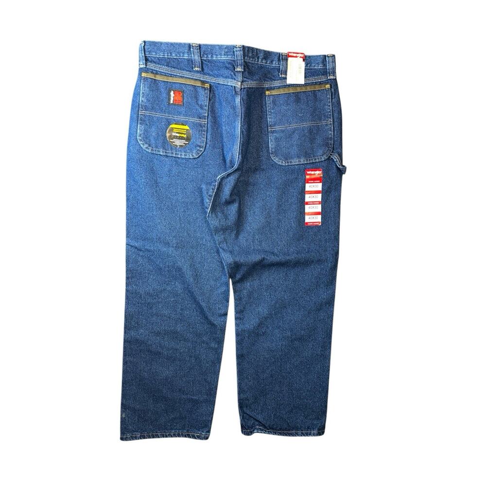 Wrangler Riggs Workwear Men's Ripstop Ranger Cargo Pants 38 x32 Navy Denim